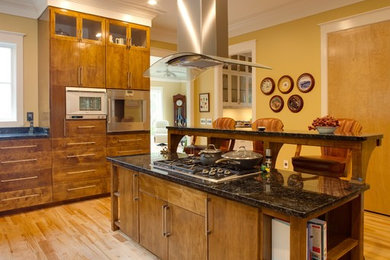 Example of a minimalist kitchen design in Other