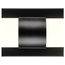 Perpetua LED 22" Bathroom Vanity Light With End Caps, Black