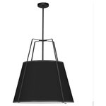 Dainolite - Dainolite TRA-3P-BK-CRM Trapezoid, 3-Light Trapezoid Pendant - TRA-3P-BK-CRM3 Light Trapezoid Pendant available in multiple fiTrapezoid 3 Light Tr BlackUL: Suitable for damp locations Energy Star Qualified: n/a ADA Certified: n/a  *Number of Lights: 3-*Wattage:100w E26 Medium Base bulb(s) *Bulb Included:No *Bulb Type:E26 Medium Base *Finish Type:Black
