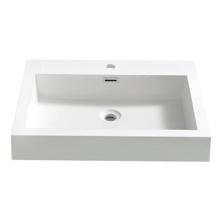 Fresca Quadro White Pedestal Sink W Medicine Cabinet - Modern Bathroom Vanity