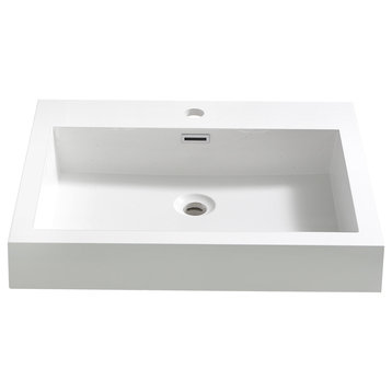 Alto 23" Integrated Sink/Countertop, White