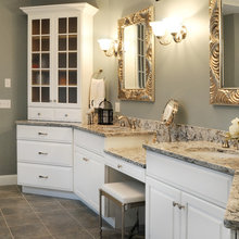 Master bath cabinets