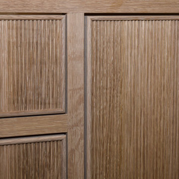 Reeded door vanities
