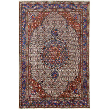 Persian Rug Moud 10'5"x6'8" Hand Knotted
