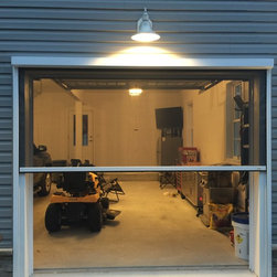 Motorized Zip Tex Retractable Screen System- Insect Protection - Screen Doors