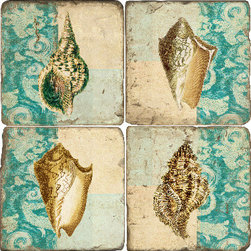 Shells with Fabric Background - Products
