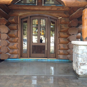 British Colombia Log Cabin Custom Door