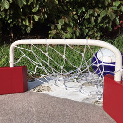 SoccerPool game table, Red/Tan - Backyard Play