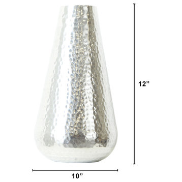 12in. Aluminum Tear Drop Flower Vase