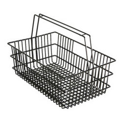 Milk Bottle Basket In Black - Baskets