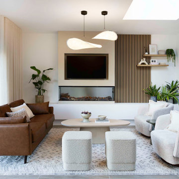 Contemporary Family Room in Buckinghamshire