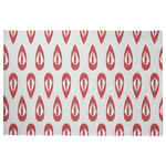 E by Design - Ikat Tears Chenille Rug, Red, 2'x3' - Create a colorful and radiant vibe around your home with the Ikat Tears Rug from our Happy Hippy Collection. Everyone will enjoy the creativity and joy brought to your kitchen or living room by this decorative chenille rug! All the designs in this collection will make you smile as you bask in the color brought to your home.