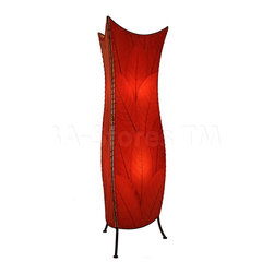 Eangee Home Designs Flower Bud Floor Lamp | Red - Floor Lamps