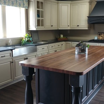 Our Boos Walnut Butcher Block Island top