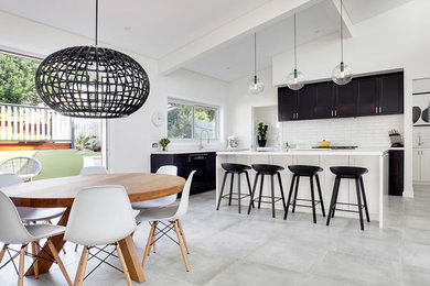 Design ideas for a transitional home design in Sydney.
