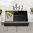 Bellucci Workstation 33" Farmhouse Apron Granite Composite Kitchen Sink MBL