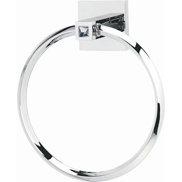 Alno Modern Towel Ring 6" in Polished Chrome