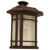 Franks Transitional 1-Light Rubbed Bronze Outdoor Wall Sconce