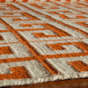 Laguna Hand-Woven Dhurry Rug, Orange, 8'x10'