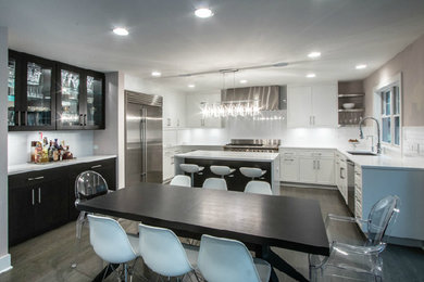 Trendy dining room photo in Chicago