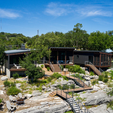 Midcentury Modern Lake House Kingsland