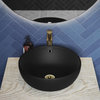 Sublime Round Vessel Sink, Matte Black