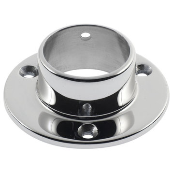 Polished 316 Stainless Steel 3" Wall Flange Tubing Size 1-1/2" OD