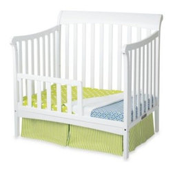 Child Craft - Child Craft Coventry Mini Crib Toddler Guard Rails in White - Cribs