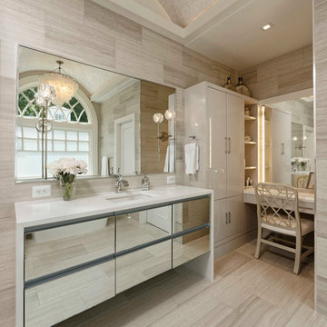Contemporary Luxury Kitchen, Master Bathroom and Basement Renovation