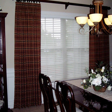 Custom Draperies with Silhouette Shade