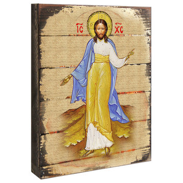 Jesus Icon Wooden Block