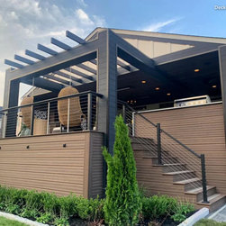 ALX Contemporary Cable Rail - Deck Tiles And Planks