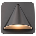 Z-Lite - Obelisk 1 Light Outdoor Wall Light, Outdoor Rubbed Bronze - Add a soft glow to exterior pathways with this lovely contemporary outdoor LED wall light. Boasting an eye-catching profile, this energy-efficient sconce delivers an oil rubbed bronze finish with a sand blasted diffuser.