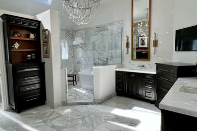 Beautiful Marble Master Bathroom