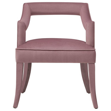 TOV Furniture Tiffany Pink Slub Velvet Chair