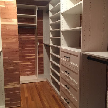 Walk-in Closet with Aromatic Ceder walls (Wyckoff NJ)