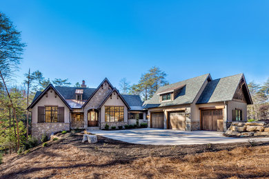Rustic exterior home idea in Other