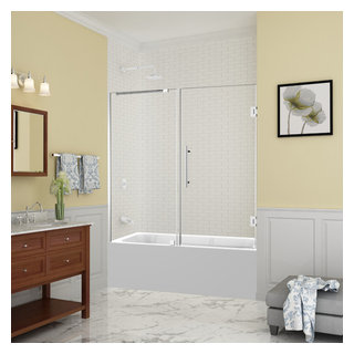 Aston Moselle 60-in x 75-in Clear 3/8-in Shower Glass Panel at