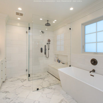 New Privacy Window in Phenomenal Bathroom - Renewal by Andersen San Francisco Ba