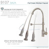 BLUIC Pull Down Kitchen Faucet Brushed Nickel