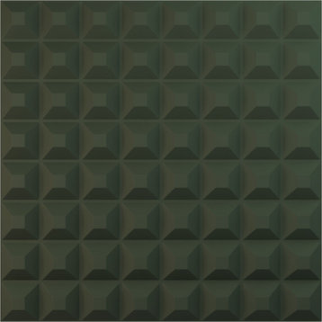 Bradford EnduraWall 3D Wall Panel, 19.625"Wx19.625"H, Satin Hunt Club Green