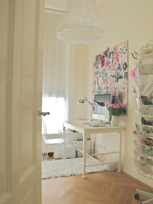 Feminine Home Office | Houzz