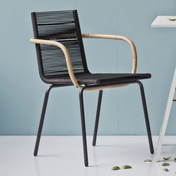 Dark Brown SIDD Armchair by Foersom & Hiort-Lorenzen for Cane-line - Dining Chairs