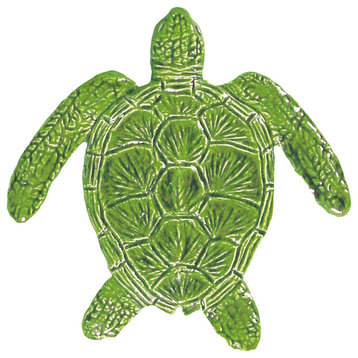 Baby Loggerhead Turtle Ceramic Swimming Pool Mosaic 6", Green