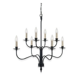 Royce Lighting - Royce Lighting Coventry Eight-Light Chandelier Black - Chandeliers