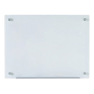 Audio-Visual Direct Magnetic White Glass Dry-Erase Board Set - 18 x 24