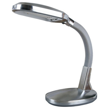 Deluxe Sunlight Desk Lamp, 26", Chrome
