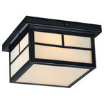 Maxim Lighting - Coldwater 2-Light Outdoor Ceiling Mount - Coldwater is a traditional, craftsman/mission style collection from Maxim Lighting International in Burnished with Honey glass.