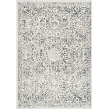 Nuloom Polypropylene 8' X 10' Rectangle Area Rugs In Grey 200RZBD30A-8010