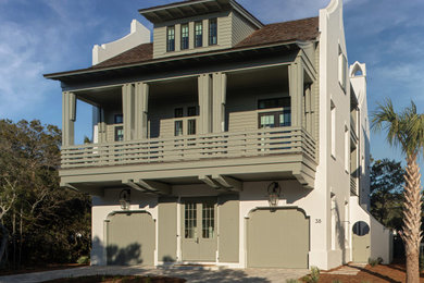 Inspiration for a coastal exterior home remodel in Miami
